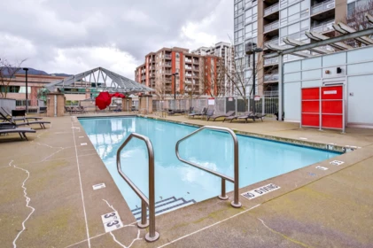 Swimming Pool Photo of 1904 2968 Glen Drive, Coquitlam, BC