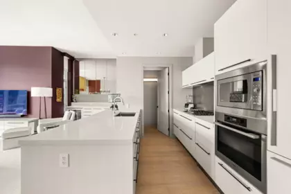 Kitchen Island Photo of 801 77 Walter Hardwick Avenue, Vancouver, BC