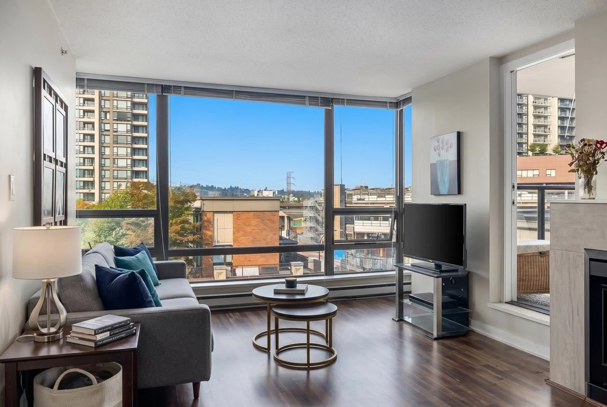 Living Room Photo of 506 4182 Dawson Street, Burnaby, BC