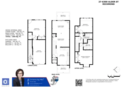 Aerial View of 27 6300 Alder Street, Richmond, BC