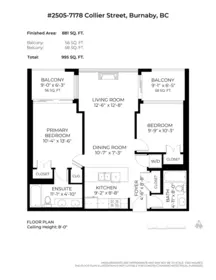 Swimming Pool Photo of 2505 7178 Collier Street, Burnaby, BC