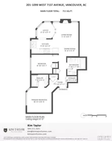 Entry Foyer Photo of 201 1099 W 71st Avenue, Vancouver, BC