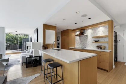 Kitchen Island Photo of 5A 139 Drake Street, Vancouver, BC