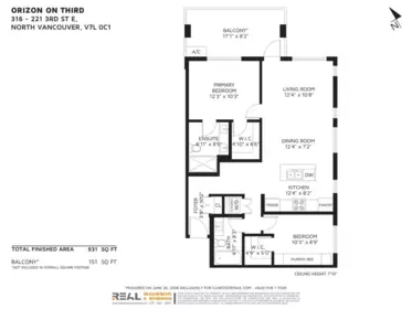 Aerial View of 316 221 E 3rd Street, North Vancouver, BC