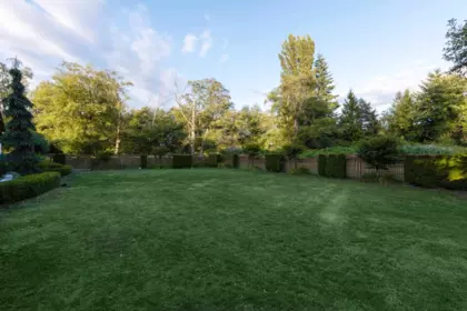 Aerial View of 8486 Harvie Road, Surrey, BC