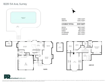 Exterior Rear Photo of 18261 54 Avenue, Surrey, BC