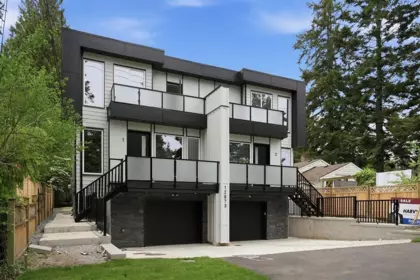 Living Room Photo of 101 12873 Marine Drive, Surrey, BC