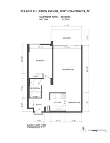 Primary Bedroom Photo of 519 2012 Fullerton Avenue, North Vancouver, BC
