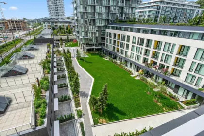 Aerial View of 656 8575 Rivergrass Drive, Vancouver, BC