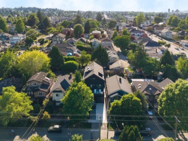 Aerial View of 1 4161 Windsor Street, Vancouver, BC