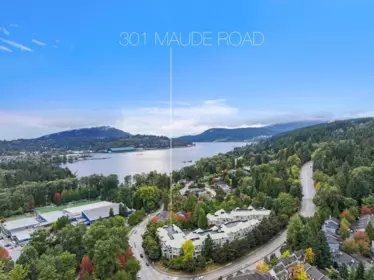 Aerial View of 409 301 Maude Road, Port Moody, BC