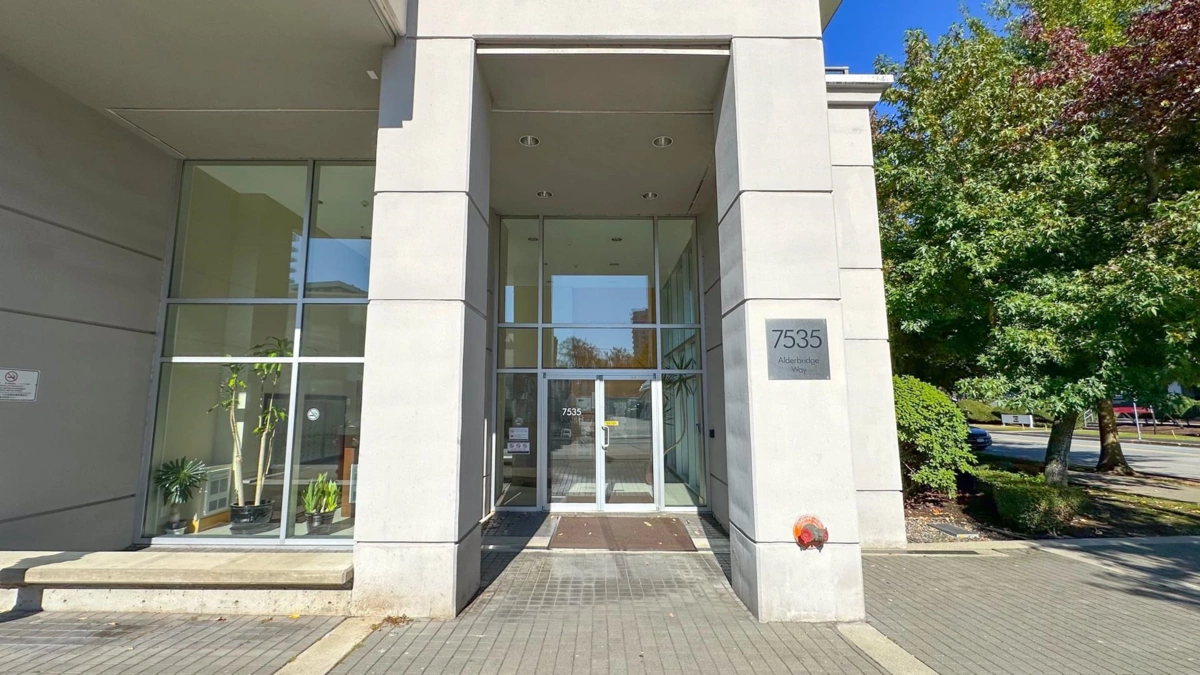 Exterior Rear Photo of 908 7535 Alderbridge Way, Richmond, BC