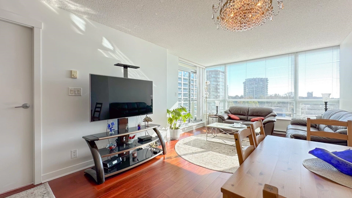 Living Room Photo of 908 7535 Alderbridge Way, Richmond, BC
