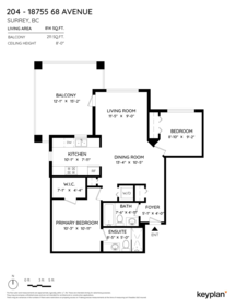 Powder Room Photo of 204 18755 68 Avenue, Surrey, BC