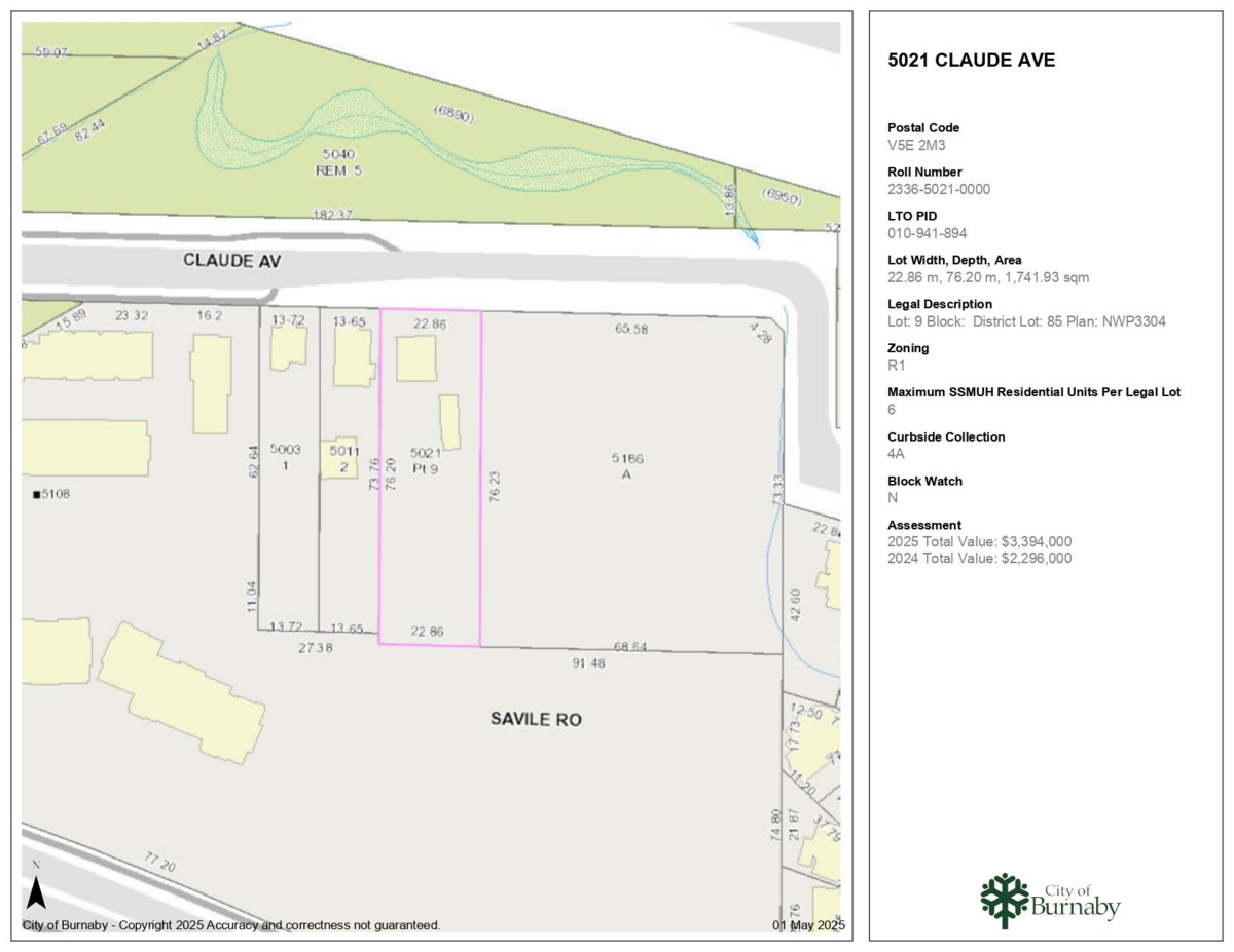 Living Room Photo of 5021 Claude Avenue, Burnaby, BC