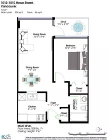 Family Room Photo of 1012 1010 Howe Street, Vancouver, BC