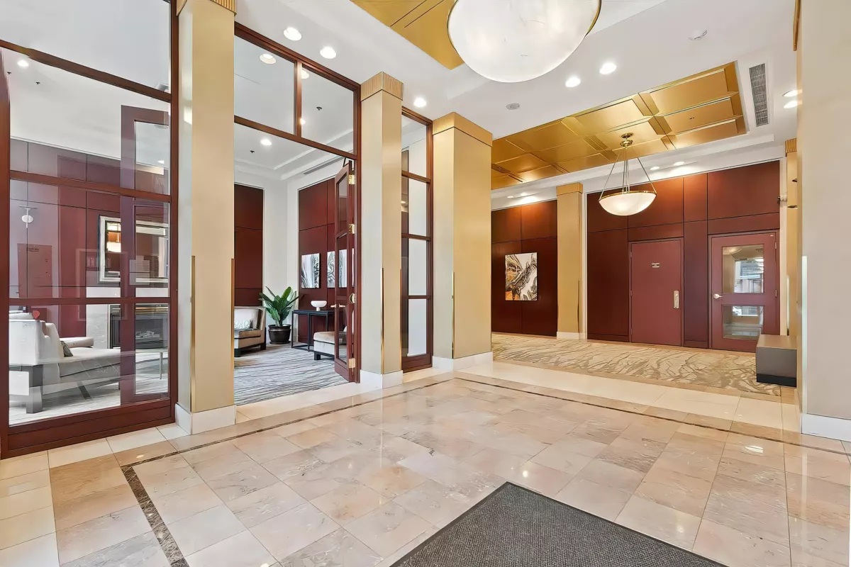 Aerial View of 606 1288 Marinaside Crescent, Vancouver, BC