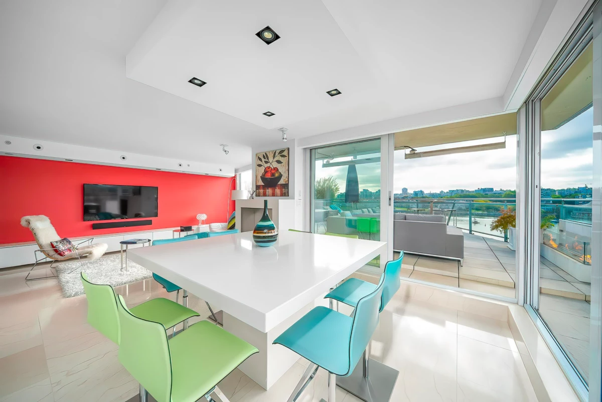 Kitchen Island Photo of 606 1288 Marinaside Crescent, Vancouver, BC