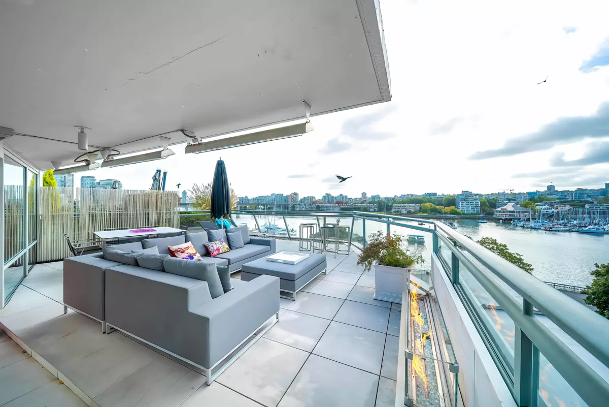 Outdoor Patio Photo of 606 1288 Marinaside Crescent, Vancouver, BC