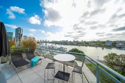 Outdoor Deck Photo of 606 1288 Marinaside Crescent, Vancouver, BC