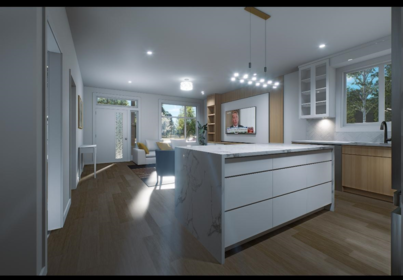 Kitchen Island Photo of 102 8883 King George Boulevard, Surrey, BC