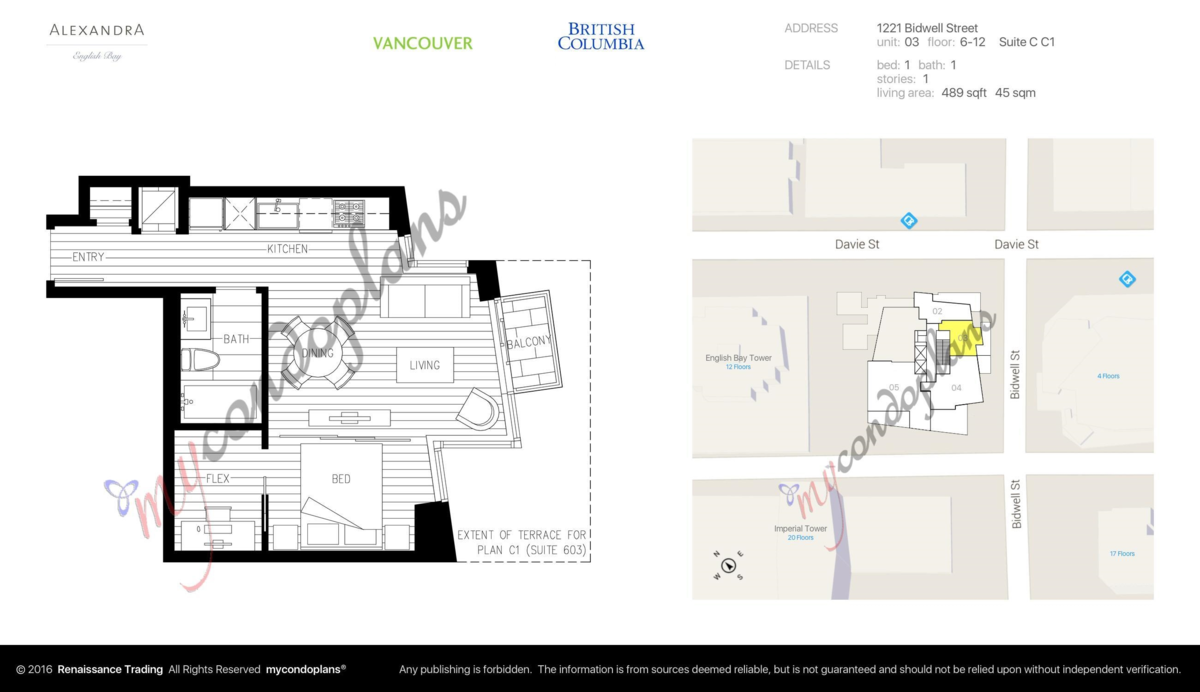 Garden / Landscaping Photo of 1103 1221 Bidwell Street, Vancouver, BC