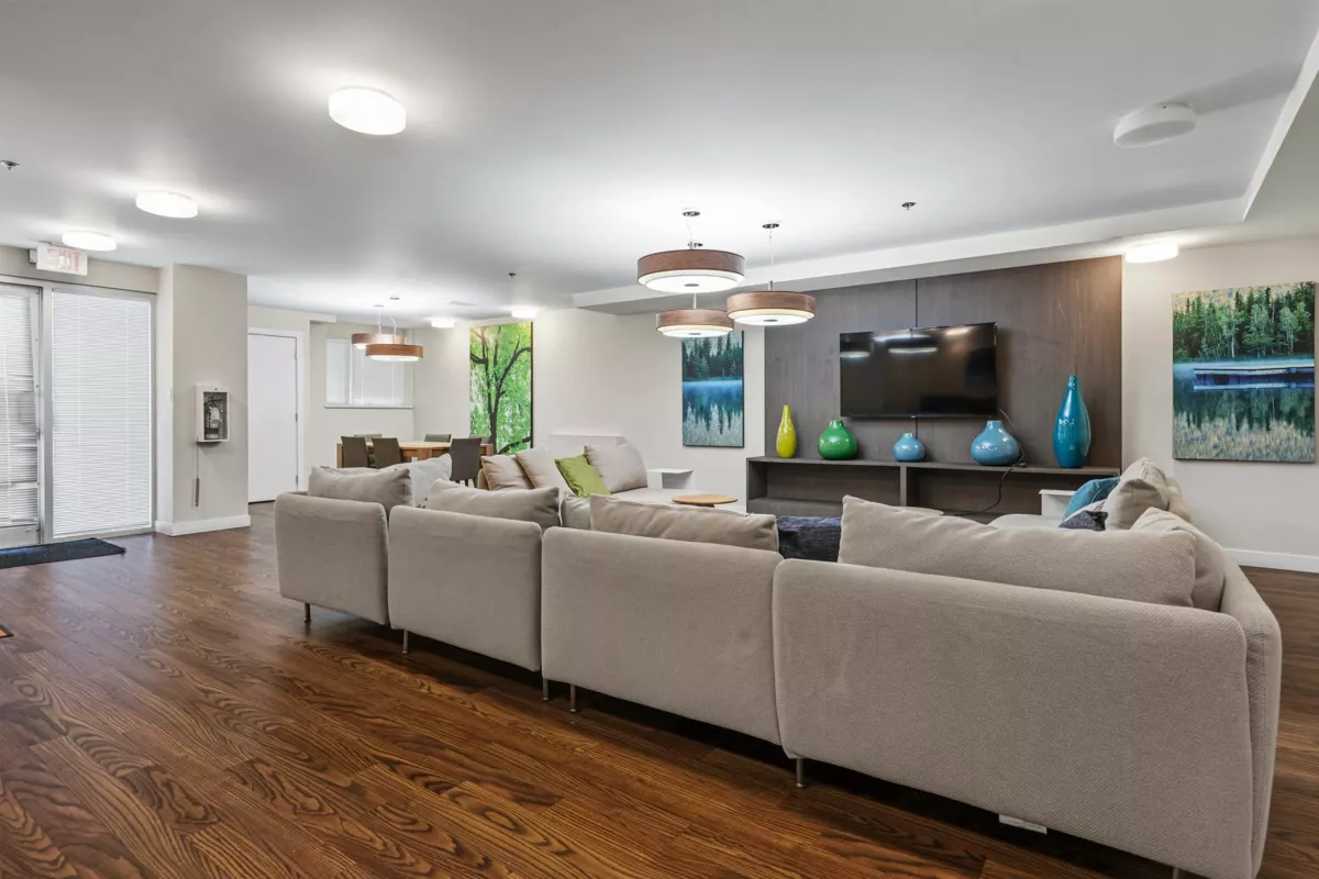 Aerial View of 405 9350 University High Street, Burnaby, BC