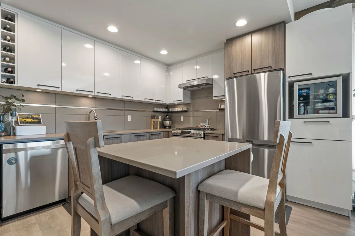 Exterior Rear Photo of 405 9350 University High Street, Burnaby, BC