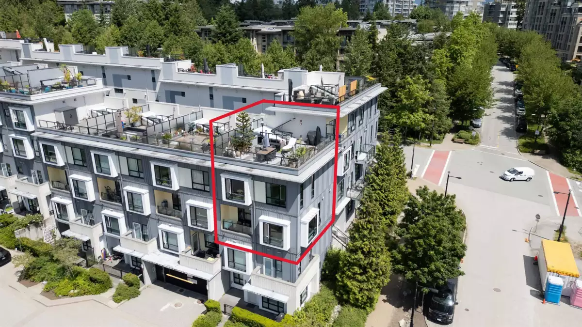 Outdoor Deck Photo of 405 9350 University High Street, Burnaby, BC