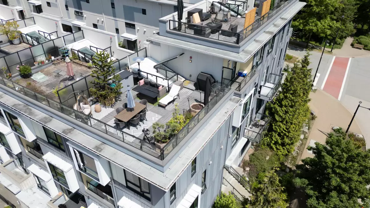 Outdoor Patio Photo of 405 9350 University High Street, Burnaby, BC