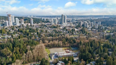 Aerial View of 304 9128 Capella Drive, Burnaby, BC