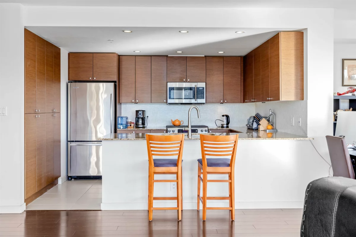 Kitchen Island Photo of 2602 400 Capilano Road, Port Moody, BC