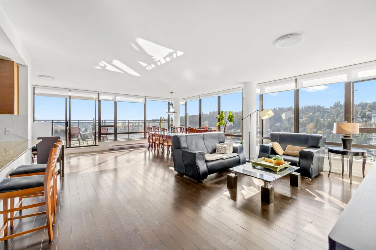 Living Room Photo of 2602 400 Capilano Road, Port Moody, BC