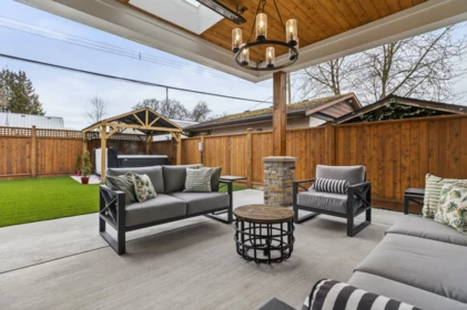 Aerial View of 180 Douglas Crescent, Richmond, BC