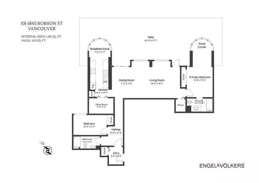 Exterior Rear Photo of 101 1845 Robson Street, Vancouver, BC