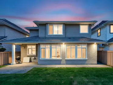 Aerial View of 3580 Semlin Drive, Richmond, BC