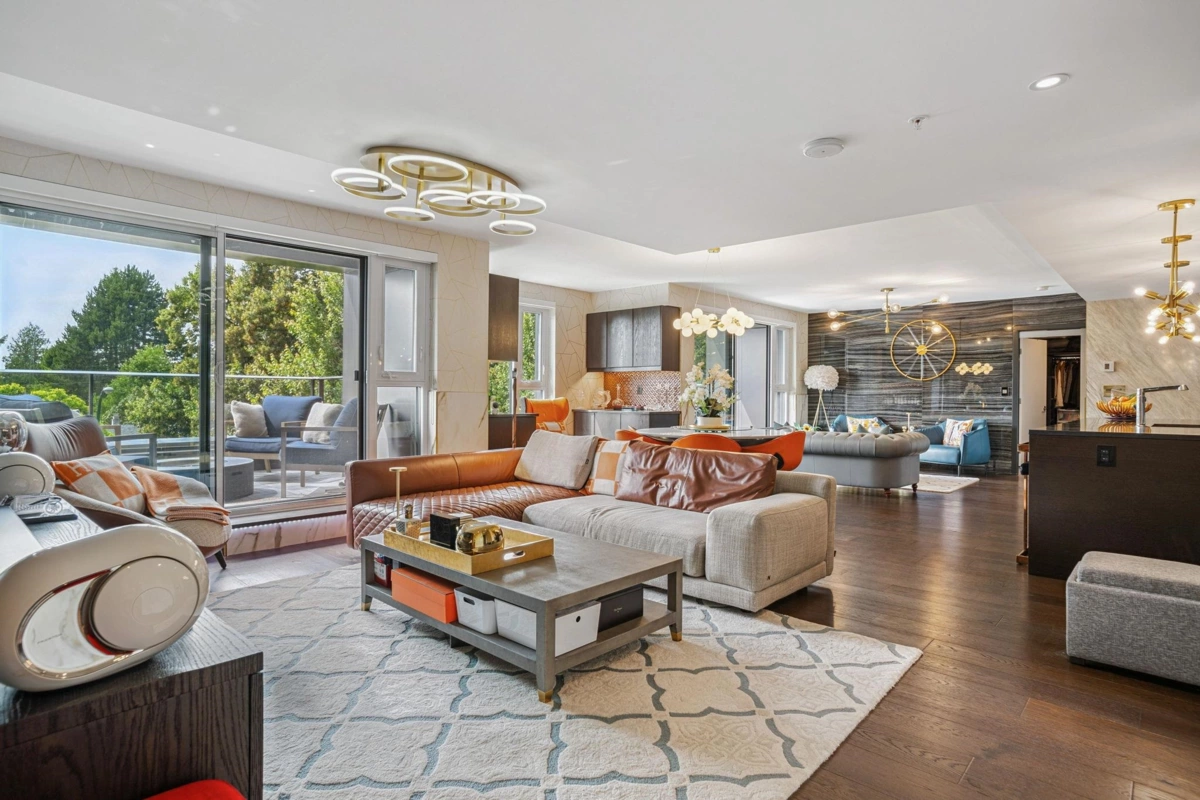 Living Room Photo of 304 7128 Adera Street, Vancouver, BC