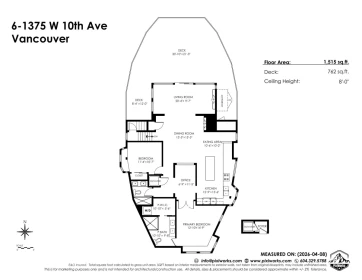 Outdoor Patio Photo of 6 1375 W 10th Avenue, Vancouver, BC