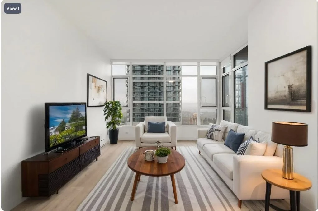 Living Room Photo of 2307 6080 Mckay Avenue, Burnaby, BC
