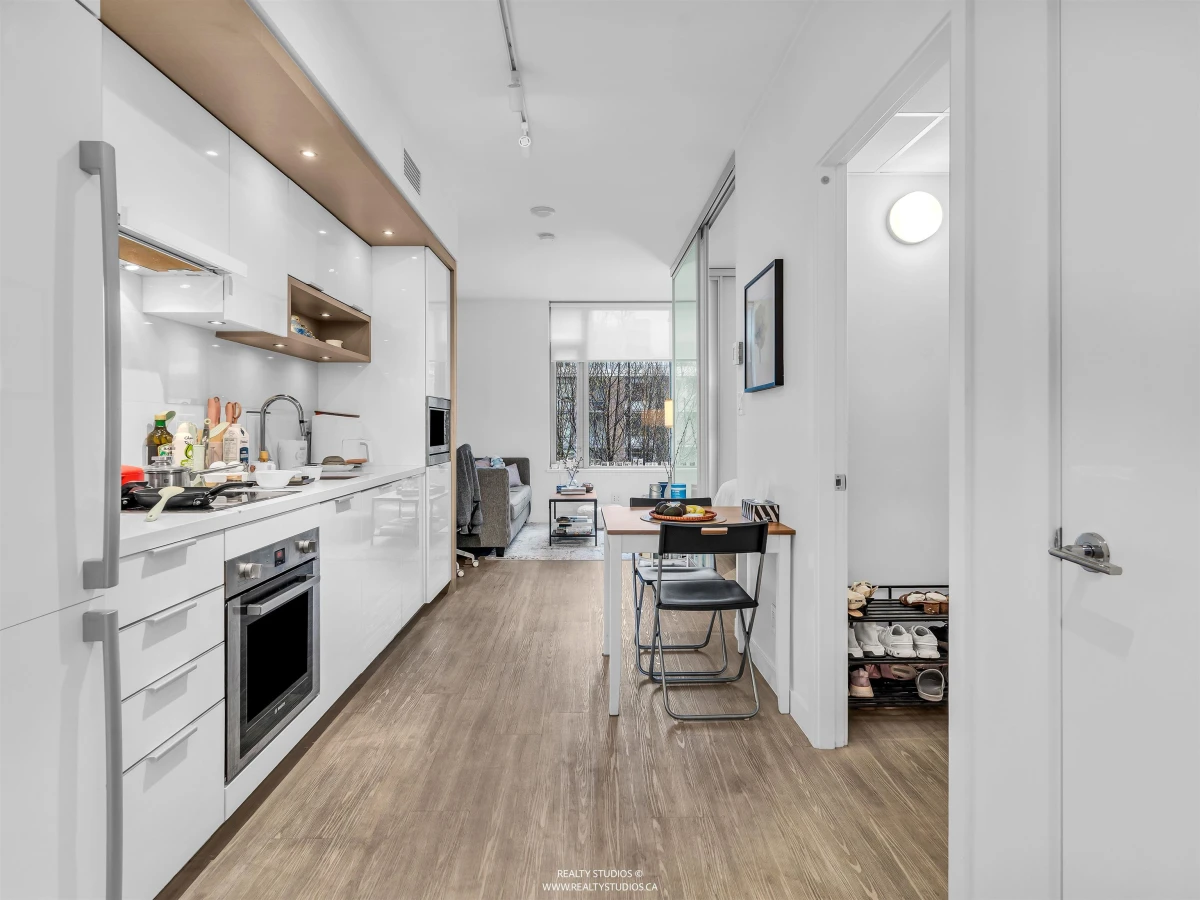 Dining Area Photo of 203 1661 Quebec Street, Vancouver, BC