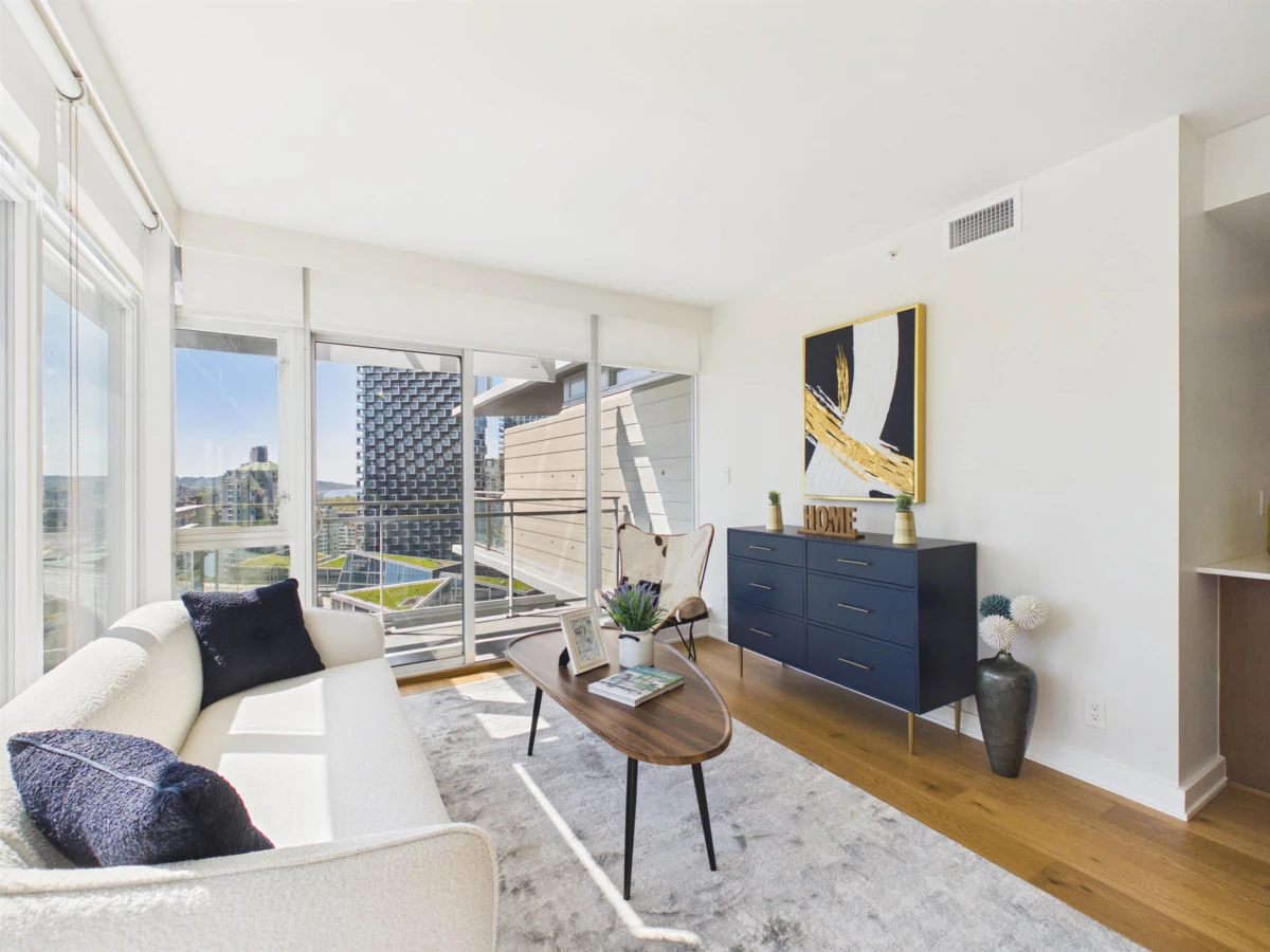 Living Room Photo of 2108 1372 Seymour Street, Vancouver, BC