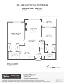 407 14300 Riverport Way, Richmond, BC, Richmond — Apartment/Condo for sale