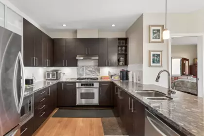 Kitchen Island Photo of 407 14300 Riverport Way, Richmond, BC
