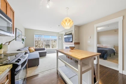 Kitchen Island Photo of 319 1211 Village Green Way, Squamish, BC