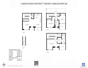 Outdoor Deck Photo of 1 8599 River District Crossing, Vancouver, BC