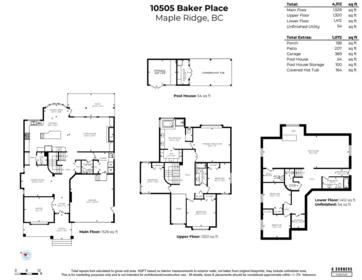Aerial View of 10505 Baker Place, Maple Ridge, BC