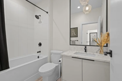 Basement Recreation Room Photo of 415 555 Foster Avenue, Coquitlam, BC
