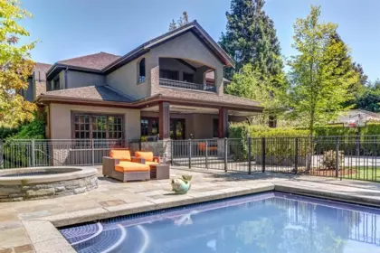 Aerial View of 1807 Acadia Road, Vancouver, BC