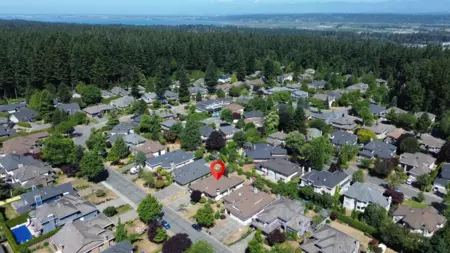 Aerial View of 14917 24a Avenue, Surrey, BC