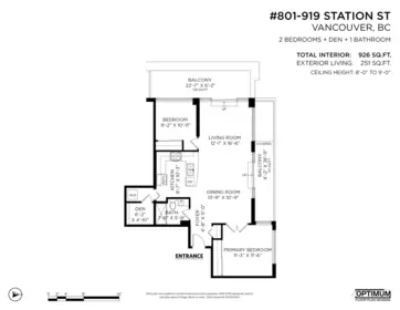 Aerial View of 801 919 Station Street, Vancouver, BC